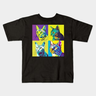 Egyptian mau Pop Art - Cat Lover Gift Kids T-Shirt